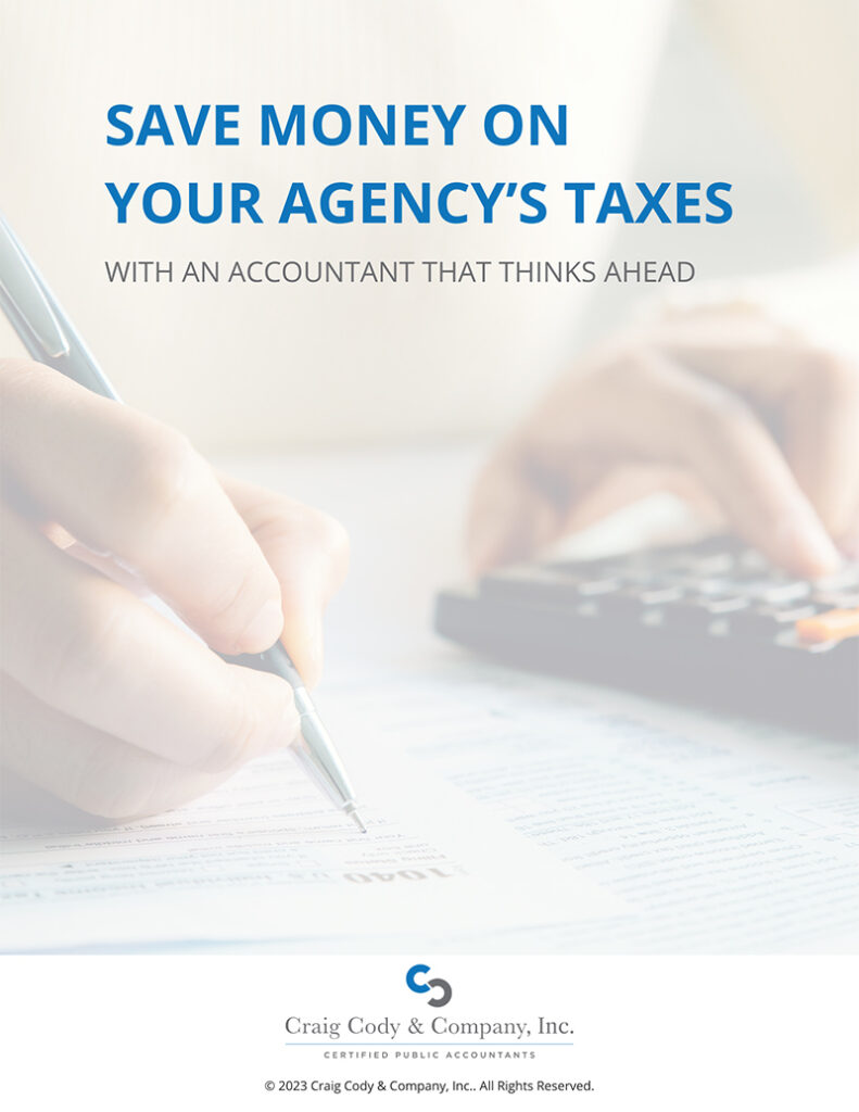 Save Money On Your Agency's Taxes